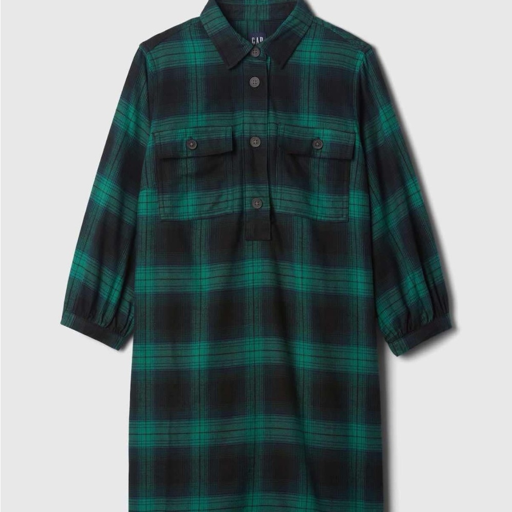 Gap women’s Green Plaid Shirt/dress